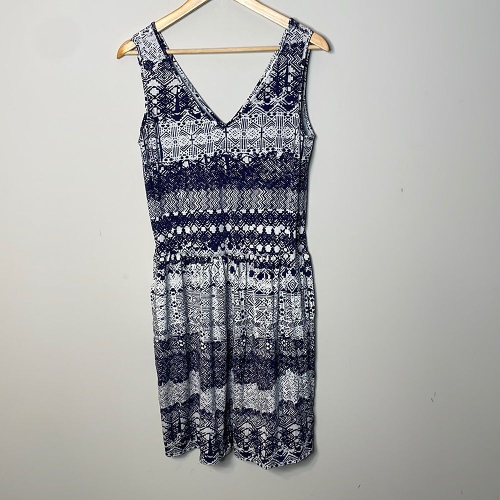 Peruvian Connection Sleeveless V-Neck Mini Dress Size Medium